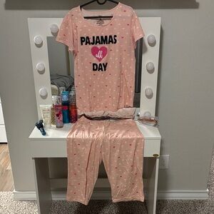 Pink Heart Medium Women’s Pajamas